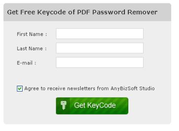 Free download of AnyBizSoft PDF Password Remover