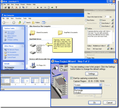 Wink – Free Tool To Create Tutorials and Presentations 